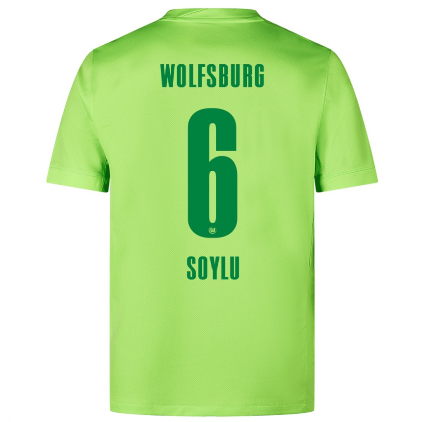 Vaikiškas Darwin Soylu #6 Fluorescencinė Žalia Namų Marškinėliai 2024/25 T-Shirt