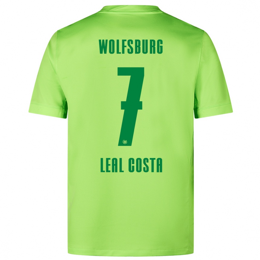 Vaikiškas David Leal Costa #7 Fluorescencinė Žalia Namų Marškinėliai 2024/25 T-Shirt