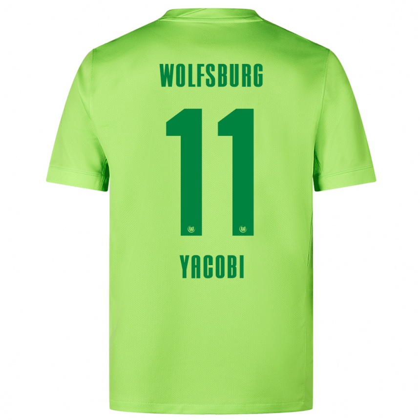 Vaikiškas Nilas Yacobi #11 Fluorescencinė Žalia Namų Marškinėliai 2024/25 T-Shirt