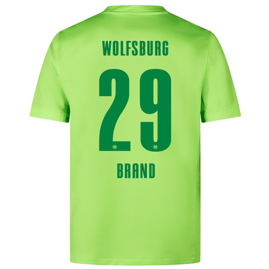 Vaikiškas Jule Brand #29 Fluorescencinė Žalia Namų Marškinėliai 2024/25 T-Shirt