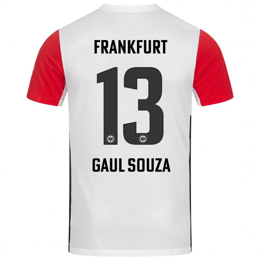 Vaikiškas Alessandro Gaul Souza #13 Balta Raudona Namų Marškinėliai 2024/25 T-Shirt