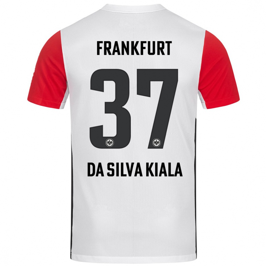 Vaikiškas Joel Da Silva Kiala #37 Balta Raudona Namų Marškinėliai 2024/25 T-Shirt