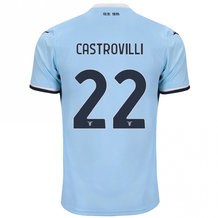 Vaikiškas Gaetano Castrovilli #22 Mėlyna Namų Marškinėliai 2024/25 T-Shirt