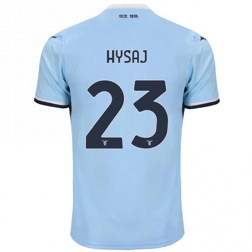 Vaikiškas Elseid Hysaj #23 Mėlyna Namų Marškinėliai 2024/25 T-Shirt