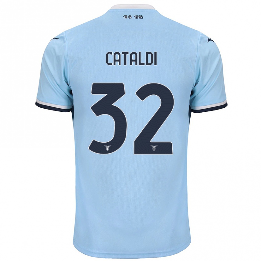 Vaikiškas Danilo Cataldi #32 Mėlyna Namų Marškinėliai 2024/25 T-Shirt