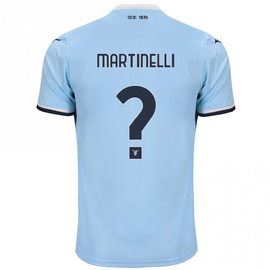 Vaikiškas Leonardo Martinelli #0 Mėlyna Namų Marškinėliai 2024/25 T-Shirt