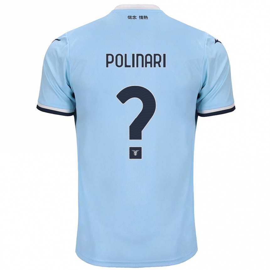 Vaikiškas Fabio Polinari #0 Mėlyna Namų Marškinėliai 2024/25 T-Shirt