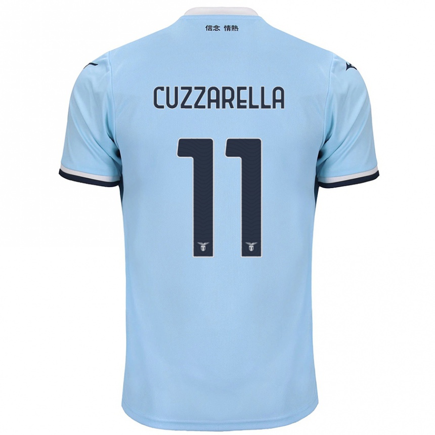 Vaikiškas Cristian Cuzzarella #11 Mėlyna Namų Marškinėliai 2024/25 T-Shirt