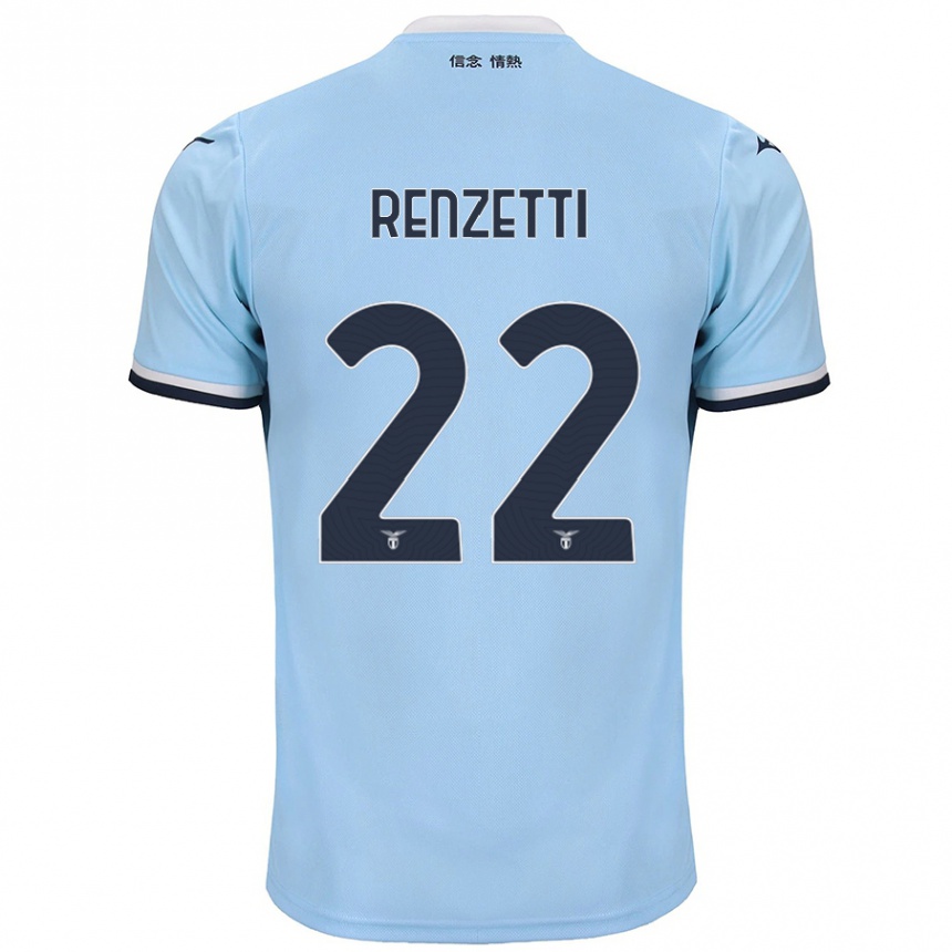 Vaikiškas Davide Renzetti #22 Mėlyna Namų Marškinėliai 2024/25 T-Shirt