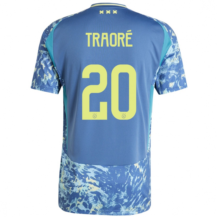 Vaikiškas Bertrand Traoré #20 Pilka Mėlyna Geltona Išvykos Marškinėliai 2024/25 T-Shirt