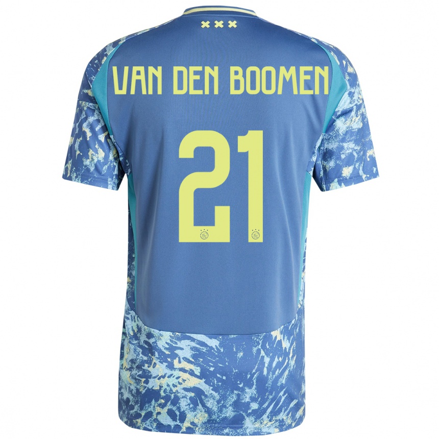 Vaikiškas Branco Van Den Boomen #21 Pilka Mėlyna Geltona Išvykos Marškinėliai 2024/25 T-Shirt