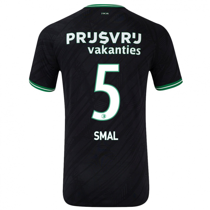 Vaikiškas Gijs Smal #5 Juoda Žalia Išvykos Marškinėliai 2024/25 T-Shirt