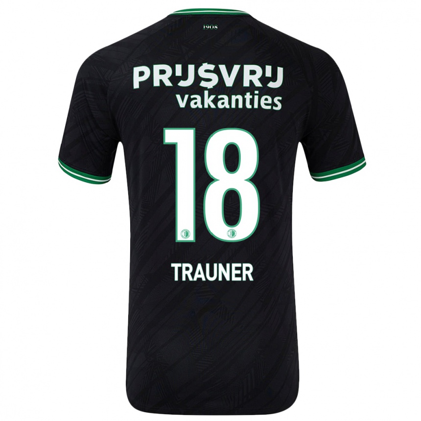 Vaikiškas Gernot Trauner #18 Juoda Žalia Išvykos Marškinėliai 2024/25 T-Shirt