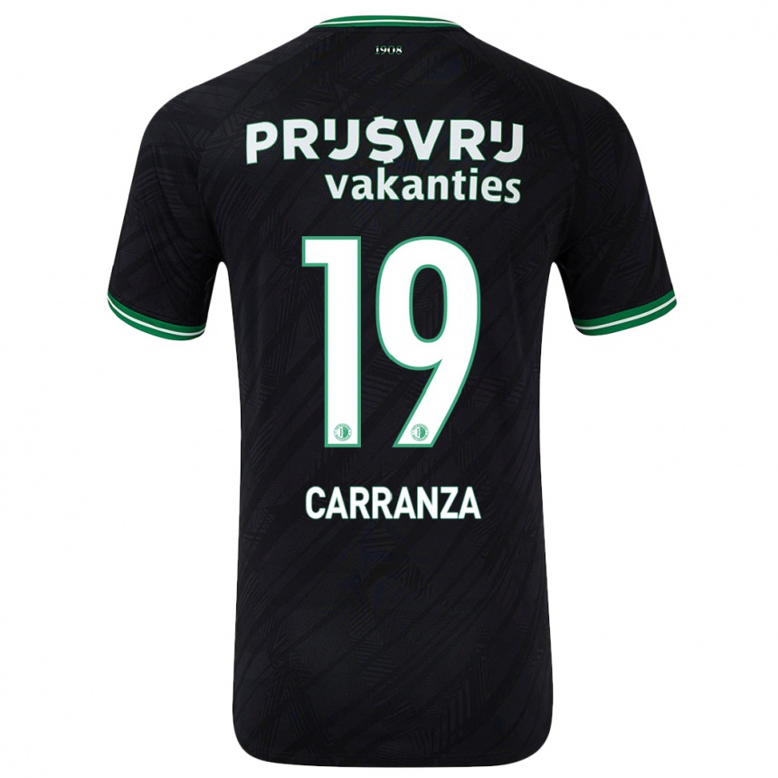 Vaikiškas Julián Carranza #19 Juoda Žalia Išvykos Marškinėliai 2024/25 T-Shirt