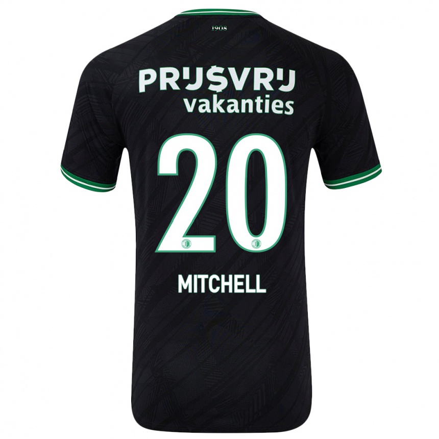 Vaikiškas Jeyland Mitchell #20 Juoda Žalia Išvykos Marškinėliai 2024/25 T-Shirt