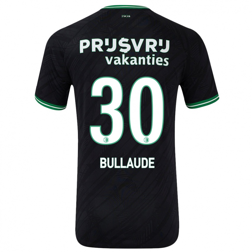 Vaikiškas Ezequiel Bullaude #30 Juoda Žalia Išvykos Marškinėliai 2024/25 T-Shirt