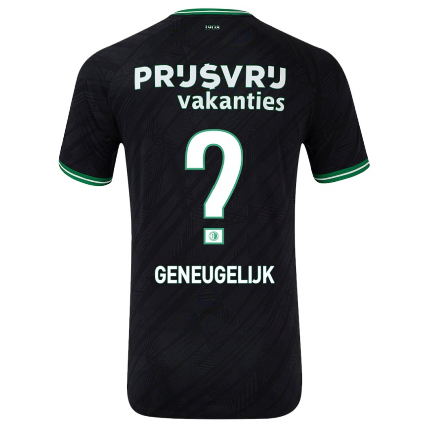 Vaikiškas Ivar Geneugelijk #0 Juoda Žalia Išvykos Marškinėliai 2024/25 T-Shirt