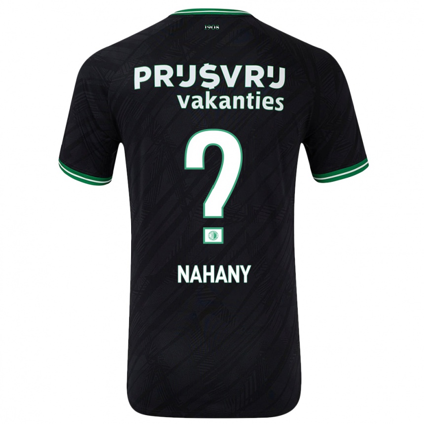 Vaikiškas Arman Nahany #0 Juoda Žalia Išvykos Marškinėliai 2024/25 T-Shirt