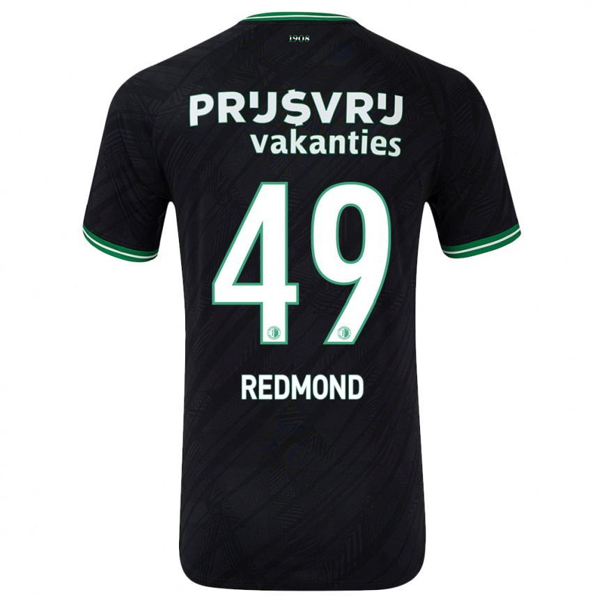 Vaikiškas Zepiqueno Redmond #49 Juoda Žalia Išvykos Marškinėliai 2024/25 T-Shirt