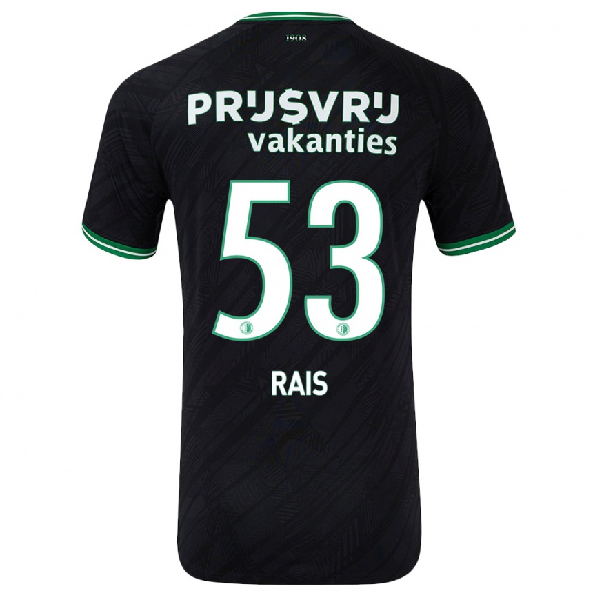 Vaikiškas Amir Rais #53 Juoda Žalia Išvykos Marškinėliai 2024/25 T-Shirt