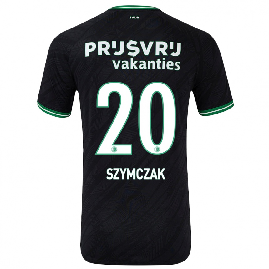 Vaikiškas Olivia Szymczak #20 Juoda Žalia Išvykos Marškinėliai 2024/25 T-Shirt