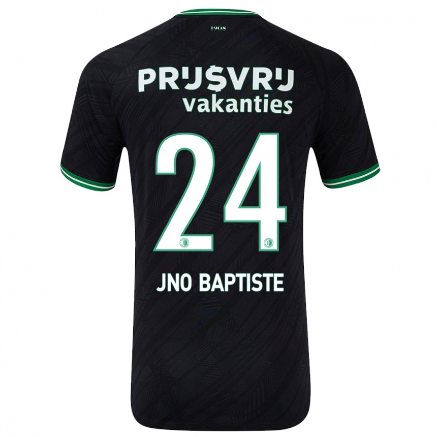 Vaikiškas Bridget Jno Baptiste #24 Juoda Žalia Išvykos Marškinėliai 2024/25 T-Shirt