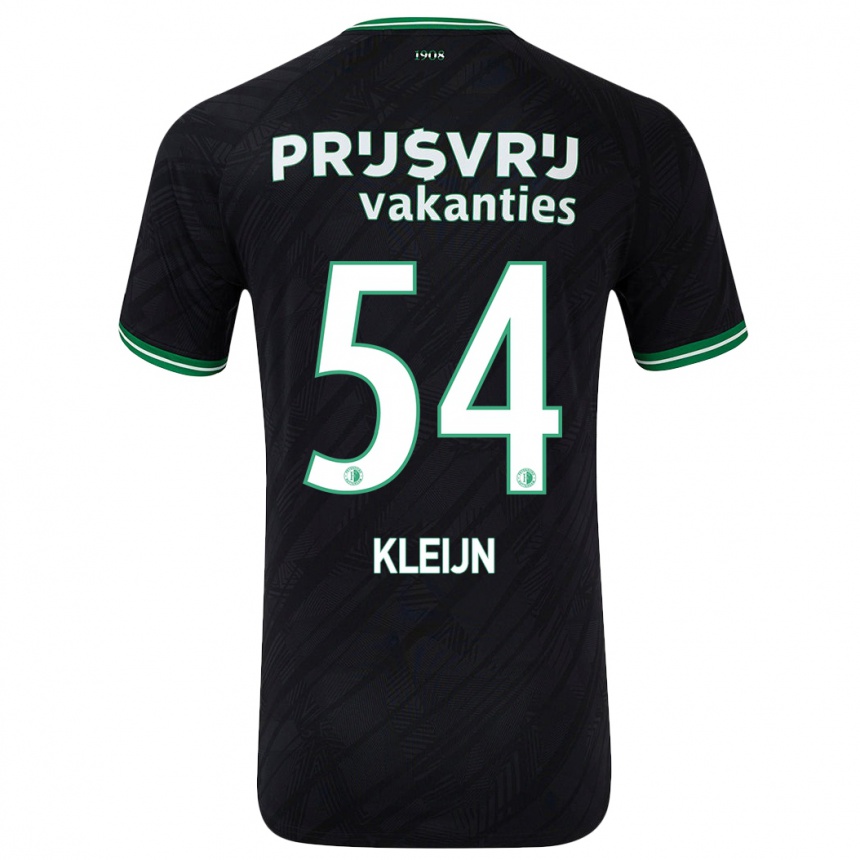 Vaikiškas Mike Kleijn #54 Juoda Žalia Išvykos Marškinėliai 2024/25 T-Shirt