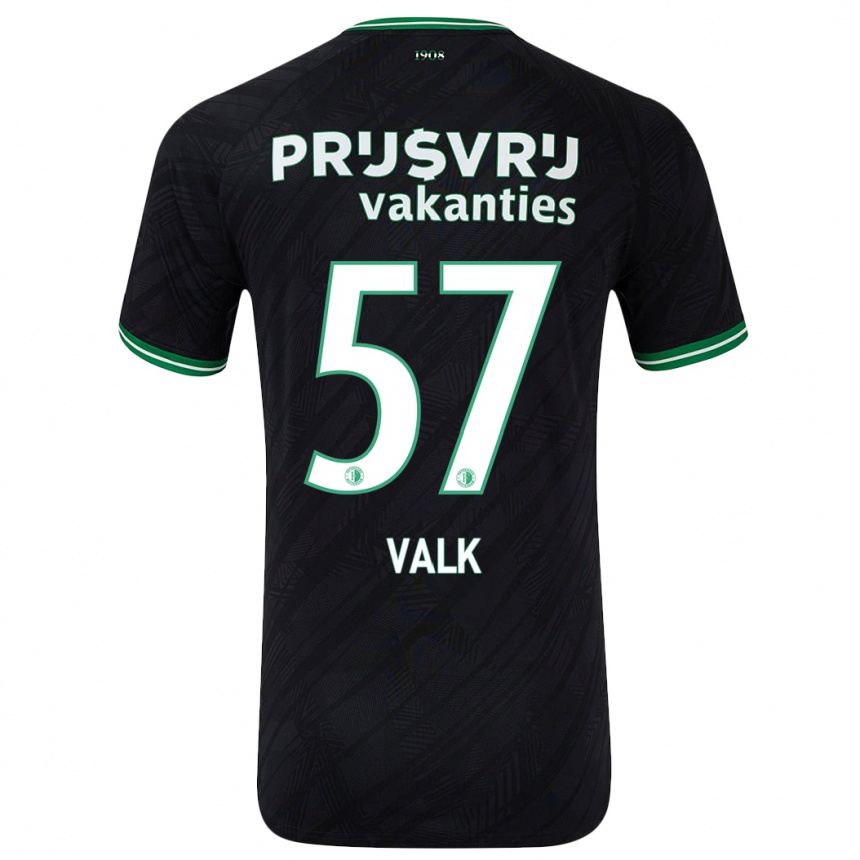 Vaikiškas Sem Valk #57 Juoda Žalia Išvykos Marškinėliai 2024/25 T-Shirt