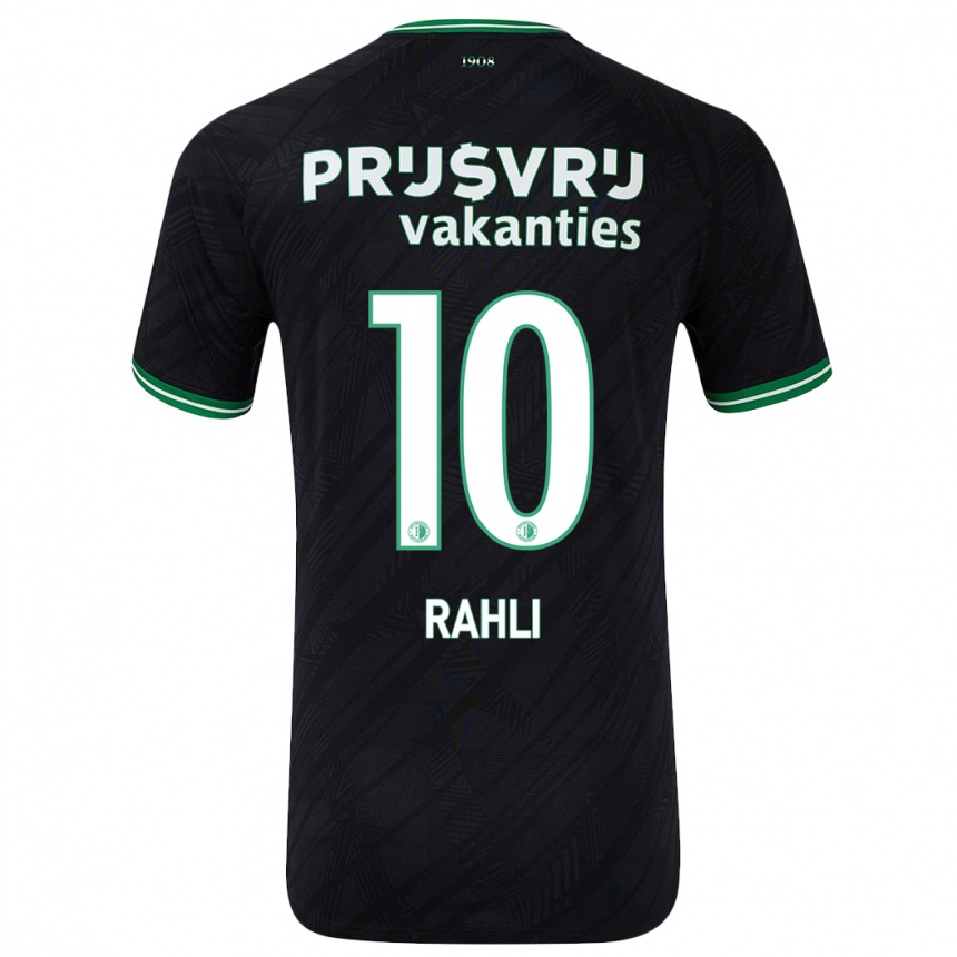 Vaikiškas Khalid Rahli #10 Juoda Žalia Išvykos Marškinėliai 2024/25 T-Shirt