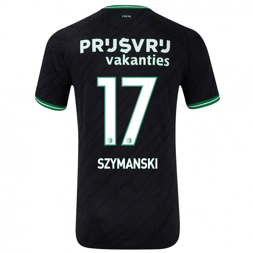 Vaikiškas Sebastian Szymanski #17 Juoda Žalia Išvykos Marškinėliai 2024/25 T-Shirt