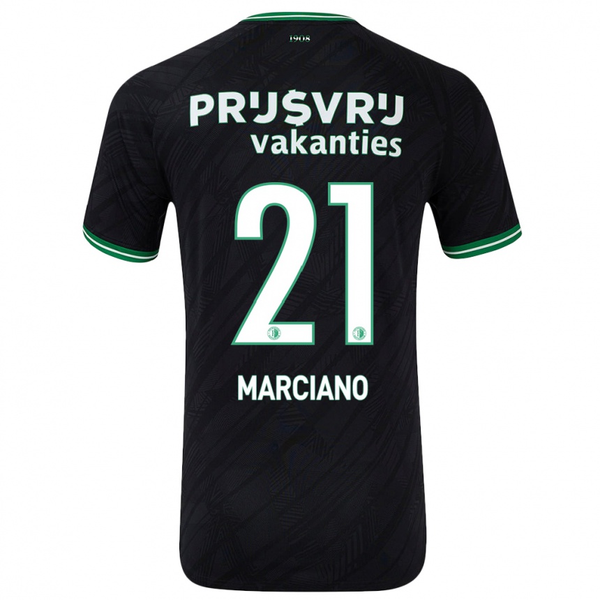 Vaikiškas Ofir Marciano #21 Juoda Žalia Išvykos Marškinėliai 2024/25 T-Shirt