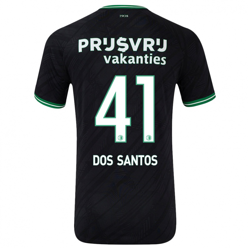 Vaikiškas Giuliany Ben-David Dos Santos #41 Juoda Žalia Išvykos Marškinėliai 2024/25 T-Shirt