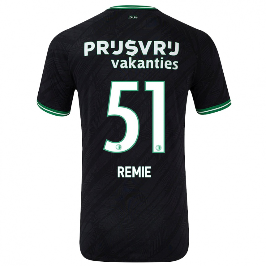 Vaikiškas Devin Remie #51 Juoda Žalia Išvykos Marškinėliai 2024/25 T-Shirt