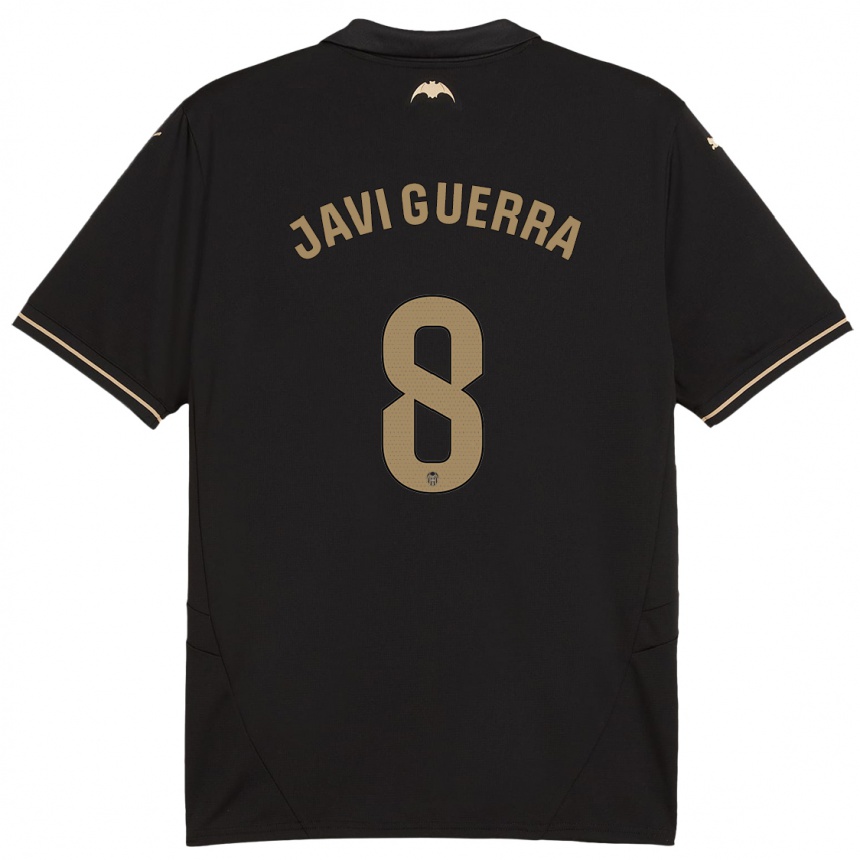 Vaikiškas Javi Guerra #8 Juoda Išvykos Marškinėliai 2024/25 T-Shirt