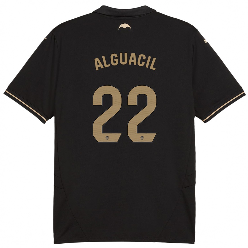 Vaikiškas Ainhoa Alguacil #22 Juoda Išvykos Marškinėliai 2024/25 T-Shirt