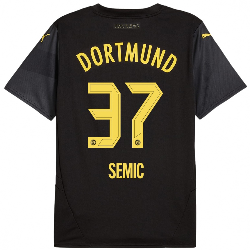 Vaikiškas Lion Semic #37 Juoda Geltona Išvykos Marškinėliai 2024/25 T-Shirt