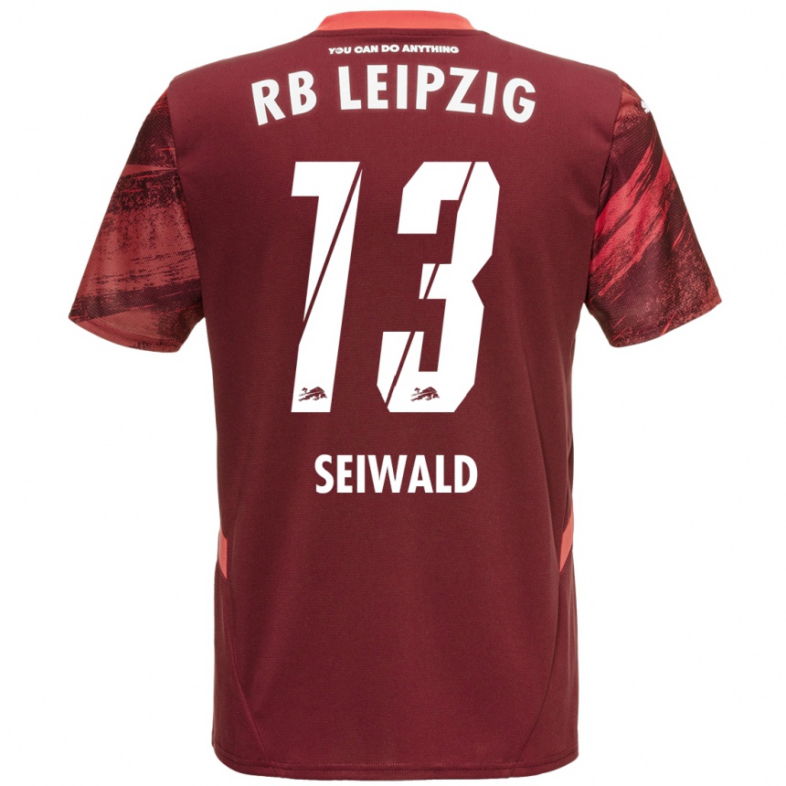 Vaikiškas Nicolas Seiwald #13 Burgundija Išvykos Marškinėliai 2024/25 T-Shirt