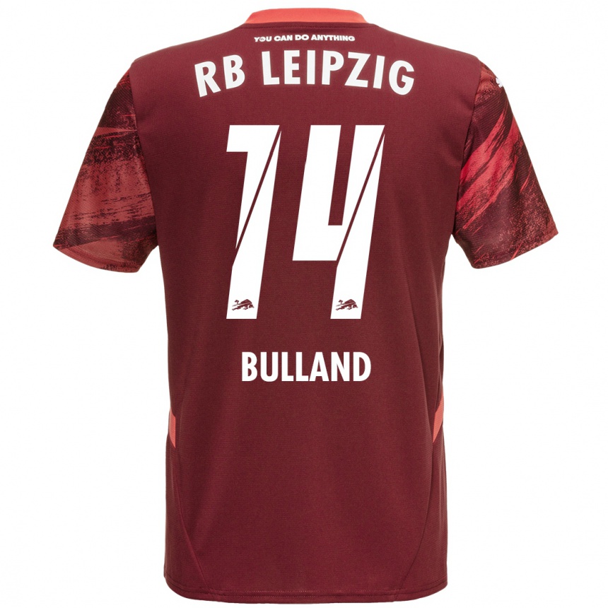 Vaikiškas Anton Bulland #14 Burgundija Išvykos Marškinėliai 2024/25 T-Shirt