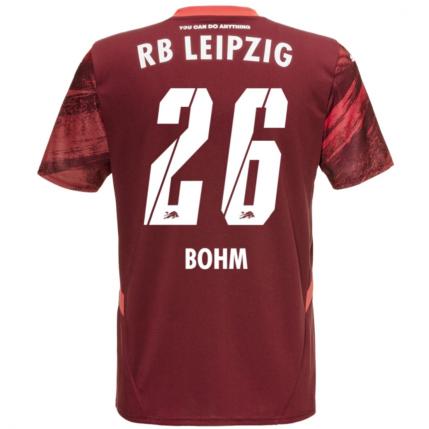 Vaikiškas Pepe Böhm #26 Burgundija Išvykos Marškinėliai 2024/25 T-Shirt