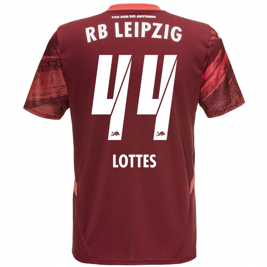 Vaikiškas Benjamin Lottes #44 Burgundija Išvykos Marškinėliai 2024/25 T-Shirt