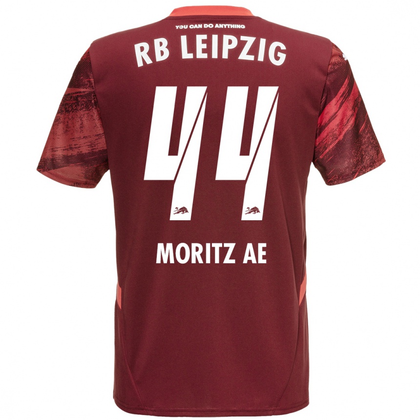 Vaikiškas Moritz Aé #44 Burgundija Išvykos Marškinėliai 2024/25 T-Shirt