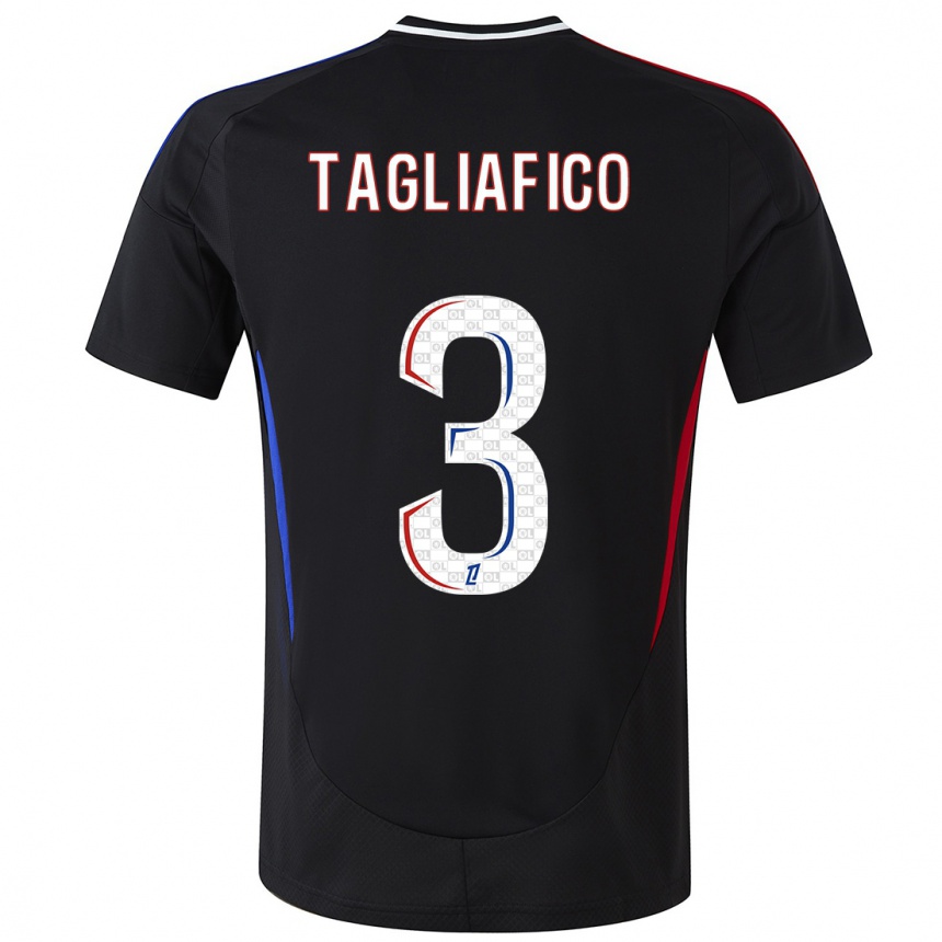 Vaikiškas Nicolas Tagliafico #3 Juoda Išvykos Marškinėliai 2024/25 T-Shirt