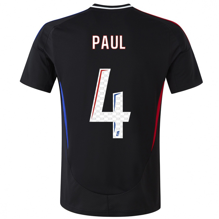 Vaikiškas Paul Akouokou #4 Juoda Išvykos Marškinėliai 2024/25 T-Shirt