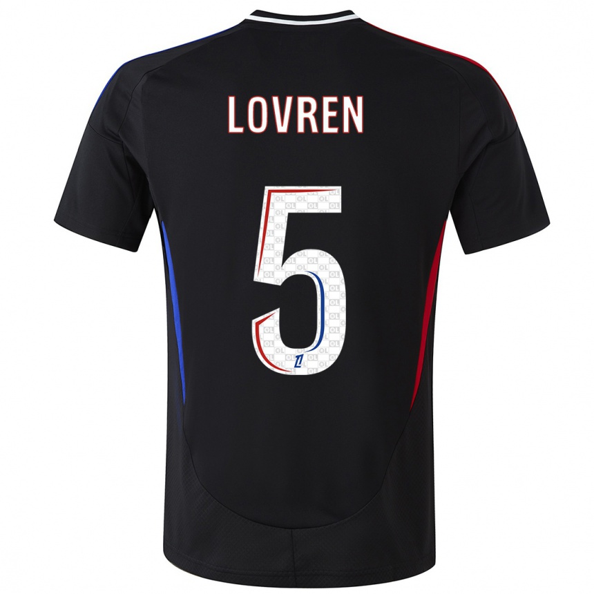 Vaikiškas Dejan Lovren #5 Juoda Išvykos Marškinėliai 2024/25 T-Shirt