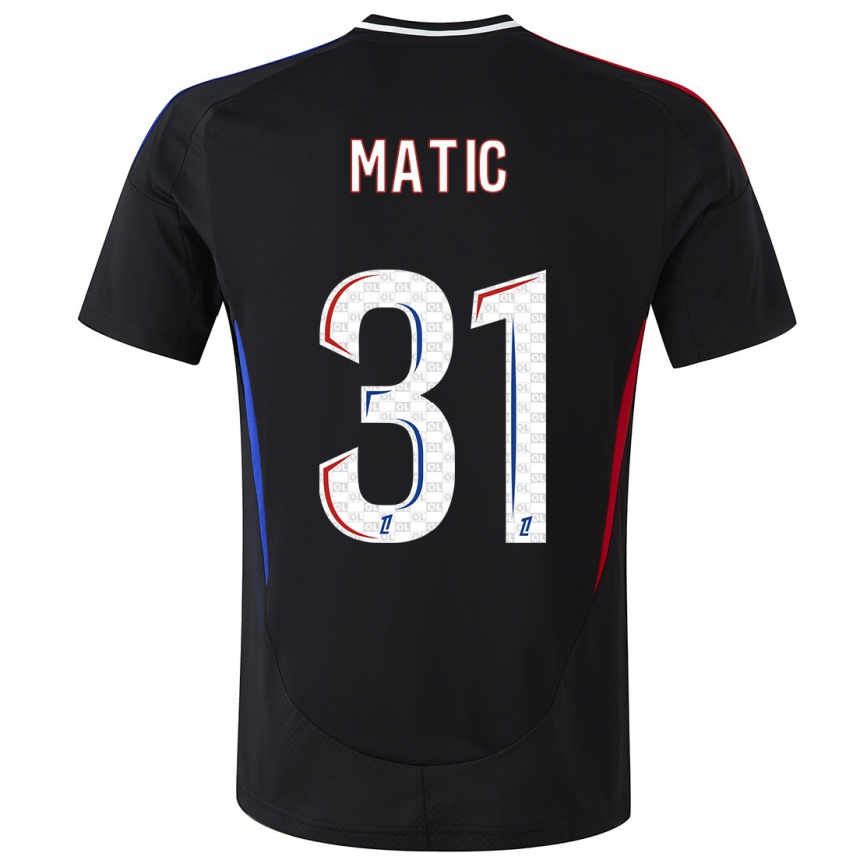 Vaikiškas Nemanja Matic #31 Juoda Išvykos Marškinėliai 2024/25 T-Shirt