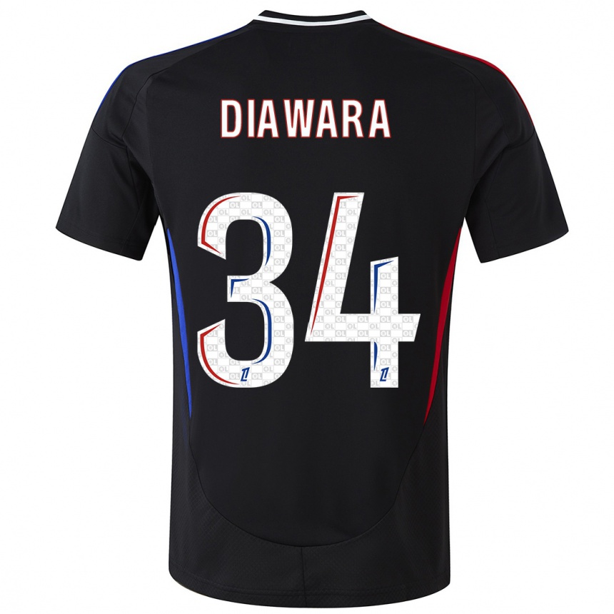 Vaikiškas Mahamadou Diawara #34 Juoda Išvykos Marškinėliai 2024/25 T-Shirt