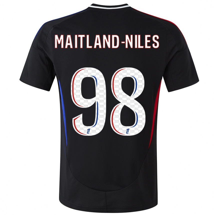 Vaikiškas Ainsley Maitland-Niles #98 Juoda Išvykos Marškinėliai 2024/25 T-Shirt