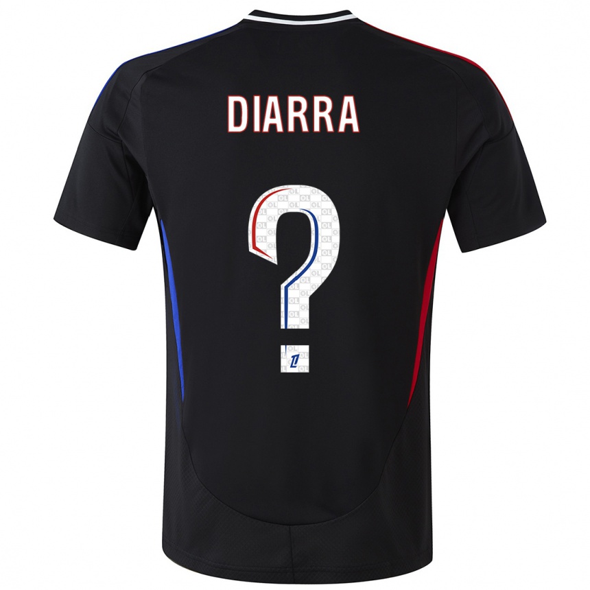 Vaikiškas Lassine Diarra #0 Juoda Išvykos Marškinėliai 2024/25 T-Shirt