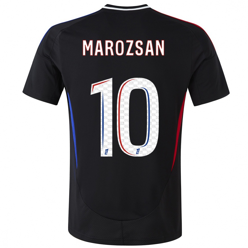 Vaikiškas Dzsenifer Marozsan #10 Juoda Išvykos Marškinėliai 2024/25 T-Shirt