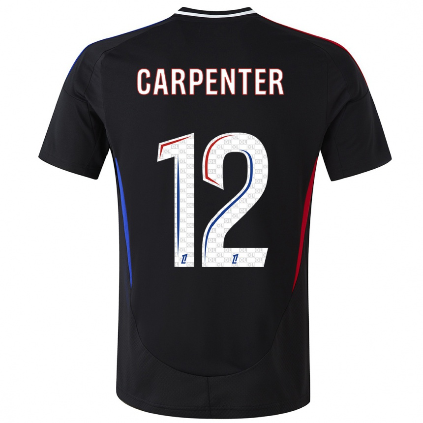 Vaikiškas Ellie Carpenter #12 Juoda Išvykos Marškinėliai 2024/25 T-Shirt